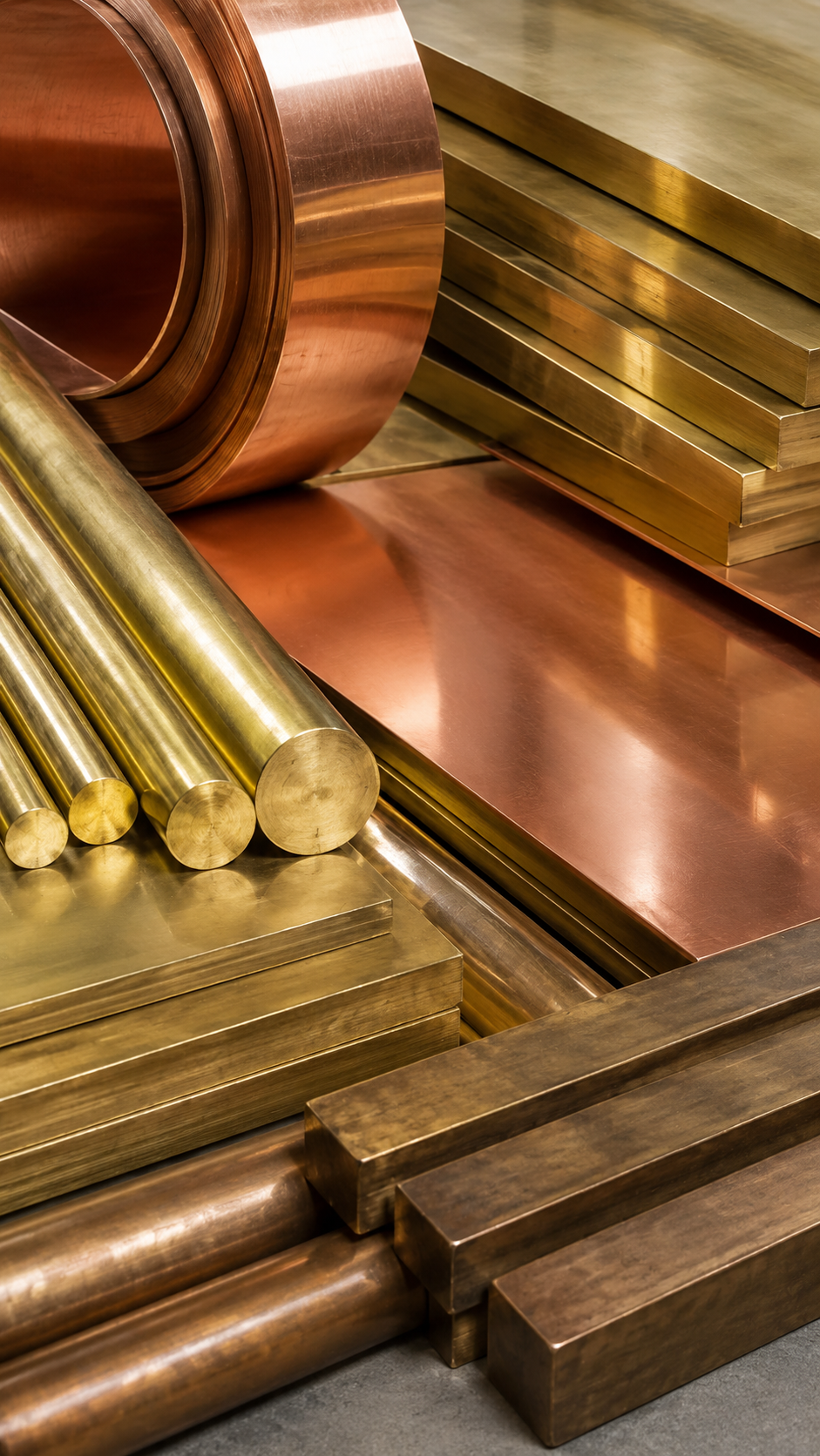 M1, M2 and M3 copper product forms